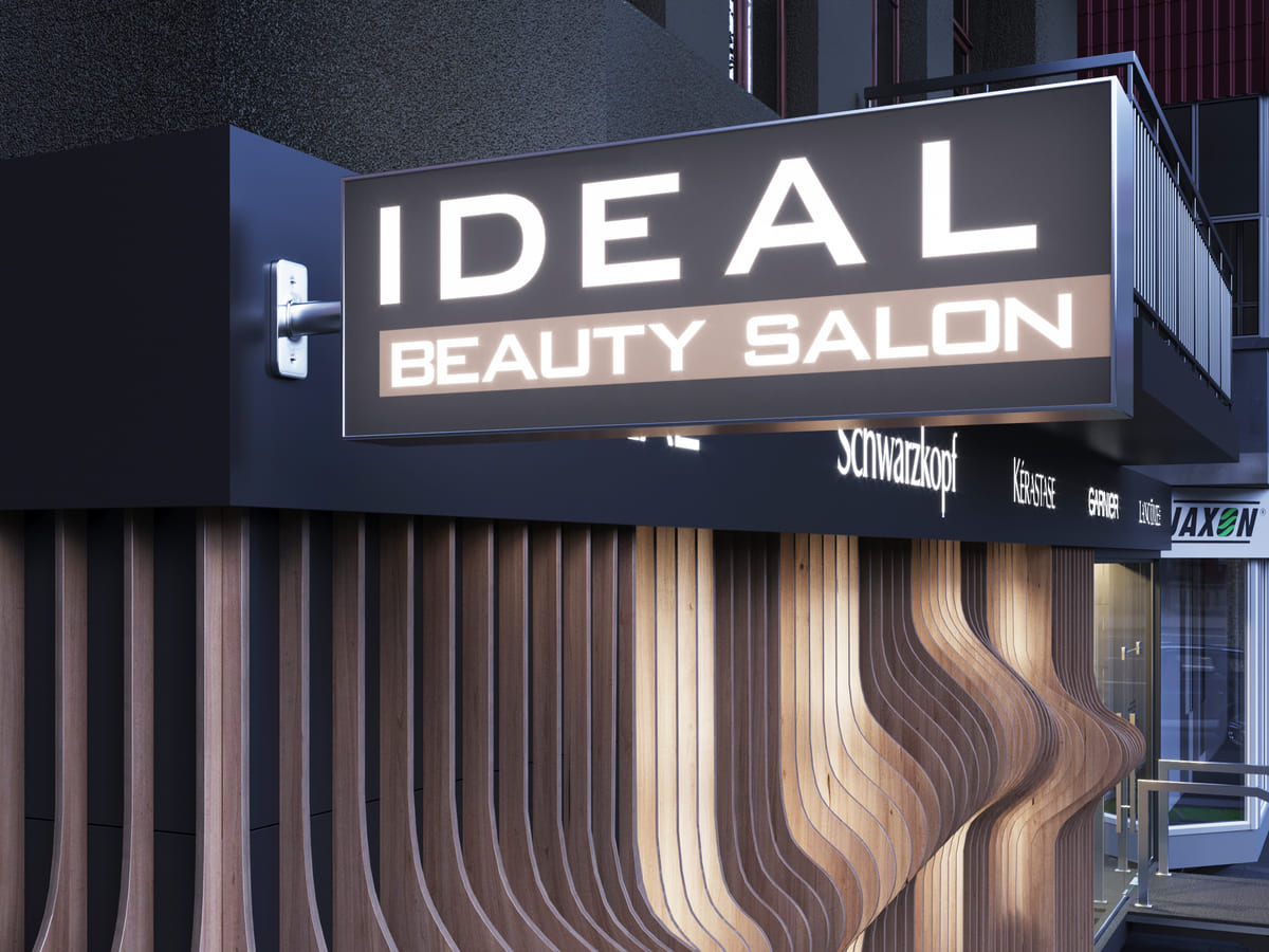 Ideal Beauty saloon - Фасад Візуалізація 7